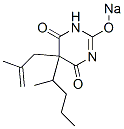 5-(2-Methyl-2-propenyl)-5-(1-methylbutyl)-2-sodiooxy-4,6(1H,5H)-pyrimidinedione 结构式