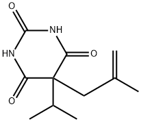 5-(2-Methyl-2-propenyl)-5-(1-methylethyl)-2,4,6(1H,3H,5H)-pyrimidinetrione 结构式