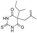 2,3-Dihydro-5-(2-methyl-2-propenyl)-5-(1-methylpropyl)-2-thioxo-4,6(1H,5H)-pyrimidinedione 结构式