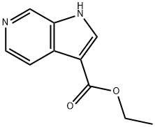 1H-吡咯并[2,3-C]吡啶-3-羧酸乙酯 结构式