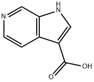 1H-吡咯并[2,3-C]吡啶-3-羧酸 结构式