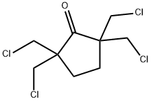 2,2,5,5-四(氯甲基)环戊酮 结构式