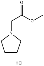 2-(1-吡咯烷基)乙酸甲酯(HCL) 结构式
