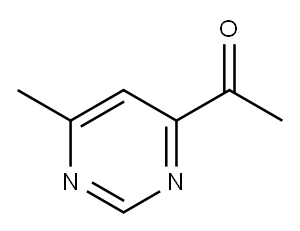 1-(6-甲基-4-嘧啶)-乙酮 结构式