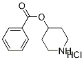 4-Piperidinyl benzoate hydrochloride 结构式