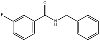 N-BENZYL-3-FLUOROBENZAMIDE 结构式