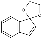 螺[[1,3]二氧戊环-2,1'-茚] 结构式