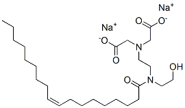 disodium (Z)-N-(carboxylatomethyl)-N-[2-[(2-hydroxyethyl)(1-oxo-9-octadecenyl)amino]ethyl]glycinate 结构式