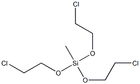 三(2-氯乙氧基)甲基硅烷 结构式