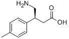 (S)-4-氨基-3-对甲苯基丁酸 结构式