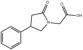 (2-氧代-4-苯基-吡咯烷-1-基)-乙酸 结构式