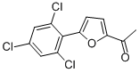 1-[5-(2,4,6-TRICHLOROPHENYL)-2-FURYL]ETHAN-1-ONE 结构式