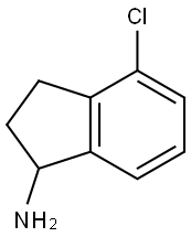 4-氯-2,3-二氢-1H-茚-1-胺 结构式