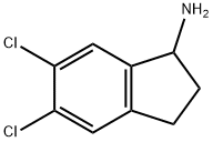5,6-二氯-2,3-二氢-1H-茚-1-胺 结构式