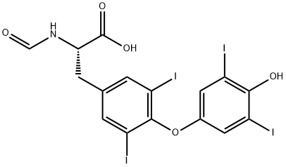 N-甲酰基甲状腺素 结构式