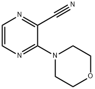 3-吗啉吡嗪-2-甲腈 结构式