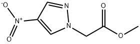 (4-硝基-1H-吡唑-1-基)乙酸甲酯 结构式