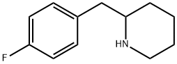 2-[(4-氟苯基)甲基]哌啶 结构式
