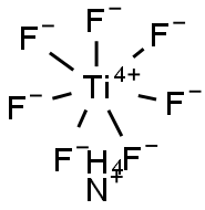 Ammonium titanium fluoride 结构式