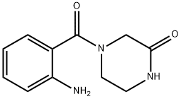 4-(2-氨基苯并基)哌嗪-2-酮 结构式