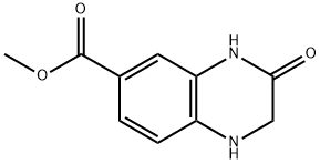 3-氧代-1,2,3,4-四氢喹喔啉-6-甲酸甲酯 结构式
