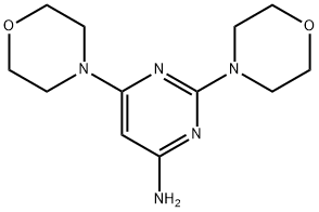 2,6-dimorpholino-pyrimidin-4-ylamine 结构式