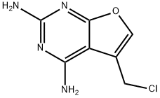 5-(CHLOROMETHYL)FURO[2,3-D]PYRIMIDINE-2,4-DIAMINE 结构式