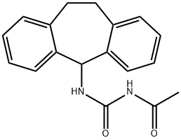 10,11-Dihydro-5-(3-acetylureido)-5H-dibenzo[a,d]cycloheptene 结构式