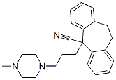 10,11-Dihydro-5-cyano-5-[3-(1-methyl-4-piperazinyl)propyl]-5H-dibenzo[a,d]cycloheptene 结构式