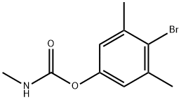 4-溴-3,5-二甲苯基-N-甲基氨基甲酸酯 结构式
