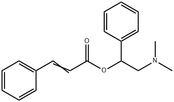 3-Phenylpropenoic acid 2-dimethylamino-1-phenylethyl ester 结构式