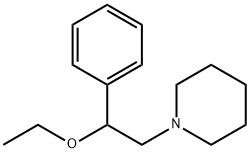 1-(2-Ethoxy-2-phenylethyl)piperidine 结构式