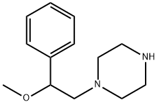 1-(2-甲氧基-2-苯乙基)哌嗪 结构式