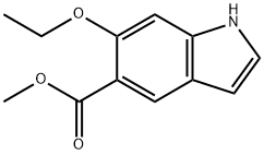 1H-Indole-5-carboxylicacid,6-ethoxy-,methylester(9CI) 结构式