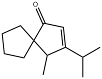Spiro[4.4]non-2-en-1-one, 4-methyl-3-(1-methylethyl)- (9CI) 结构式
