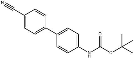 4-(4-氰基苯基)-1-N-BOC-苯胺 结构式