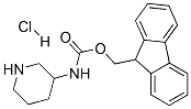 3-哌啶基氨基甲酸 9H-芴-9-基甲酯单盐酸盐 结构式