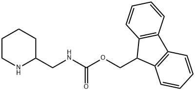 (2-哌啶基甲基)氨基甲酸 9H-芴-9-基甲酯 结构式