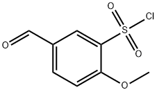 5-FORMYL-2-METHOXYBENZENESULFONYL CHLORIDE
 结构式