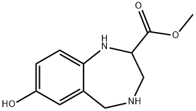 7-HYDROXY-2,3,4,5-TETRAHYDRO-1H-BENZO[E][1,4]DIAZEPINE-2-CARBOXYLIC ACID METHYL ESTER
 结构式