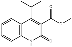 2-羟基-4-异丙基-3-喹啉甲酸甲酯 结构式