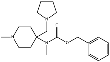 METHYL-(1-METHYL-4-PYRROLIDIN-1-YLMETHYL-PIPERIDIN-4-YL)-CARBAMIC ACID BENZYL ESTER
 结构式
