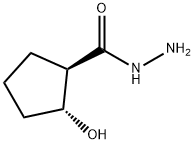 Cyclopentanecarboxylic acid, 2-hydroxy-, hydrazide, (1R,2R)- (9CI) 结构式