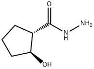 Cyclopentanecarboxylic acid, 2-hydroxy-, hydrazide, (1S,2S)- (9CI) 结构式