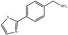 [4-(1,3-噻唑-2-基)苯基]甲基胺 结构式