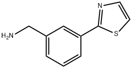 [3-(1,3-噻唑-2-基)苯基]甲胺 结构式