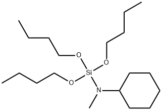 N-Methyl-N-(tributoxysilyl)cyclohexanamine 结构式