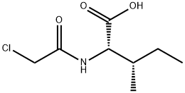 氯乙酰基-L-异亮氨酸 结构式
