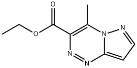 4-甲基吡唑并[5,1-C][1,2,4]三嗪-3-甲酸乙酯 结构式