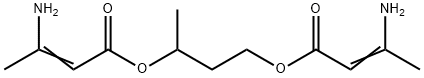 1-methylpropane-1,3-diyl bis(3-aminobut-2-enoate) 结构式